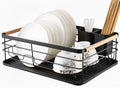CARLA HOME Dish Drying Rack – Wooden Handles with Drainboard