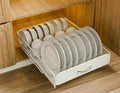 CARLA HOME Pull Out Dish Rack – Slide Out Cabinet Drawer Organiser