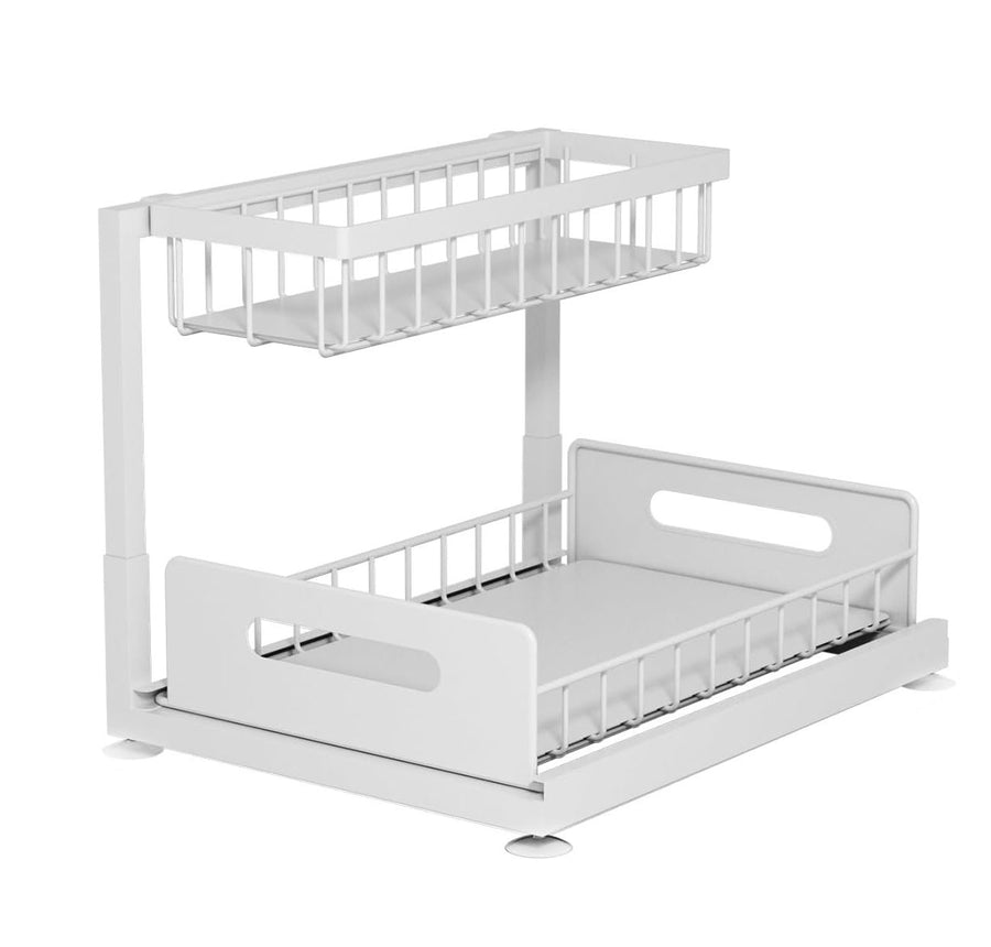 CARLA HOME 2-Tier Under Sink Organizer with Sliding Drawers - 1 Pack
