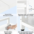 CARLA HOME Adjustable Microwave Oven Rack with 6 Hooks - 3 Tier