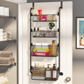 CARLA HOME 4-Tier Over the Door Organiser – Metal Basket Door Storage Rack