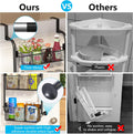 CARLA HOME 4-Tier Over the Door Organiser – Metal Basket Door Storage Rack