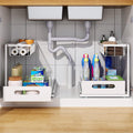 CARLA HOME 2-Tier Under Sink Organizer with Sliding Drawers - 2 Pack