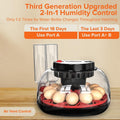 CARLA HOME Automatic Egg Incubator with LED Display & Candler - 12 Egg