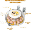 CARLA HOME Automatic Egg Incubator with LED Display & Candler - 18 Egg