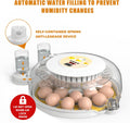 CARLA HOME Automatic Egg Incubator with LED Display & Candler - 18 Egg