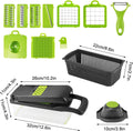 CARLA HOME 16-in-1 Mandoline Vegetable Chopper – Storage Container & 8 Blades
