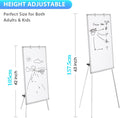 CARLA HOME 90x60cm Magnetic Whiteboard Easel with Adjustable Tripod Stand