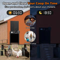 CARLA HOME Solar Automatic Chicken Coop Door with Remote & LED Screen
