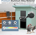 CARLA HOME Solar Automatic Chicken Coop Door with Remote & LED Screen