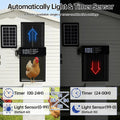 CARLA HOME Solar Automatic Chicken Coop Door with 4 Modes & Anti-Pinch