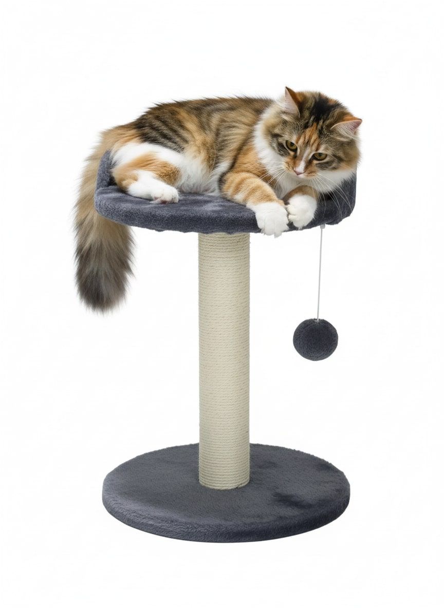 CARLA HOME Cat Tree Tower with Plush Perch & Sisal Scratching Post