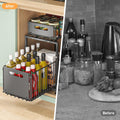 CARLA HOME Height-Adjustable 2-Tier Under Sink Organizer with Sliding Drawers - 1 Pack