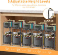 CARLA HOME Height-Adjustable 2-Tier Under Sink Organizer with Sliding Drawers - 2 Pack