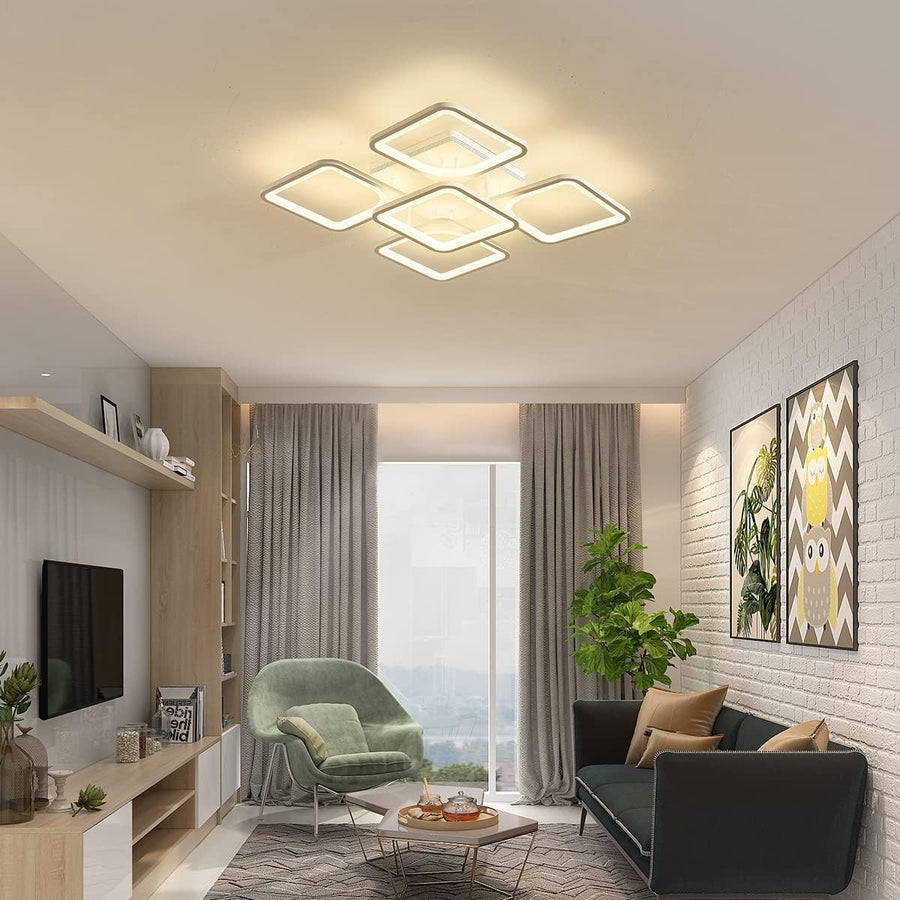 Modern LED Ceiling Light Remote Control 60 cm, Dimmable, 4200 Lumens, Energy Efficient - SuperSaverAU - view 1