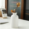 Premium Modern White Ceramic Vase Set - 3 Piece
