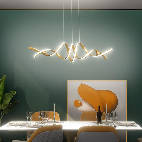 Premium Modern 75W LED Smart Chandelier - Gold
