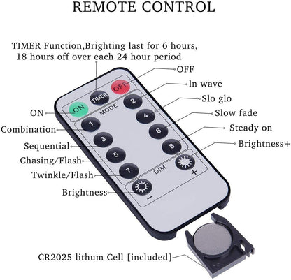 300 LEDs Fairy Curtain Lights with Remote Control, 8 Modes, 3x3m, Multicolor