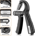 Premium Adjustable Hand Gripper Workout Kit with Counter - 5 Pack