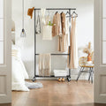 Industrial Clothing Rack with Wheels, Double Rod, Adjustable Height, 49.02 x 130.05 x 198.12 cm - SuperSaverAU - view 2