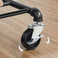 Industrial Clothing Rack with Wheels, Double Rod, Adjustable Height, 49.02 x 130.05 x 198.12 cm - SuperSaverAU - view 6