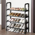 Premium 4-Layer Shoe Rack – Black Durable Iron Frame