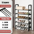 Premium 5-Layer Shoe Rack – Durable Iron Frame, 15 Pair