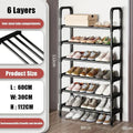 Premium 6-Layer Multi-Function Shoe Rack Space Saver