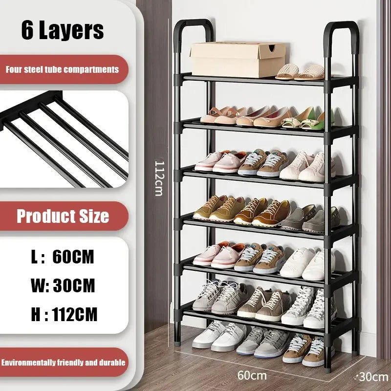 Premium 6-Layer Multi-Function Shoe Rack Space Saver