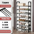 Premium 7-Layer Multi-Function Shoe Rack Space Saver
