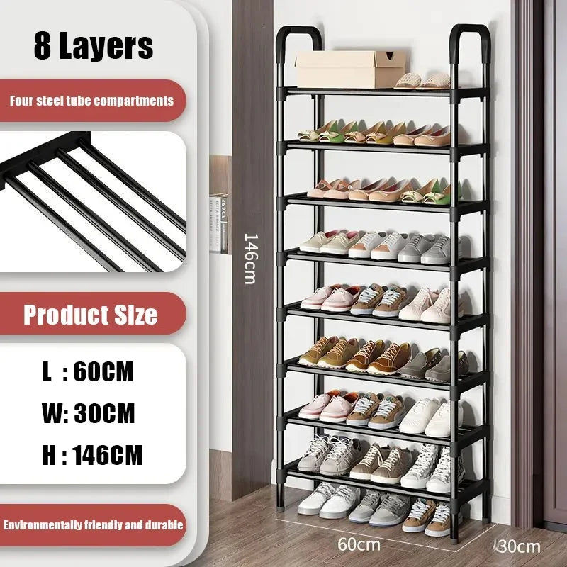 Premium 8-Layer Multi-Function Shoe Rack Space Saver