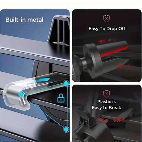 Premium Car Phone Holder Air Vent Clip GPS Mount Stand
