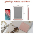 LED Travel Makeup Mirror 3 Light Modes USB, Portable, Durable, 0.343 kg - SuperSaverAU - view 6