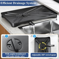 Large Black Dish Drying Rack with Drainboard - SuperSaverAU - view 6