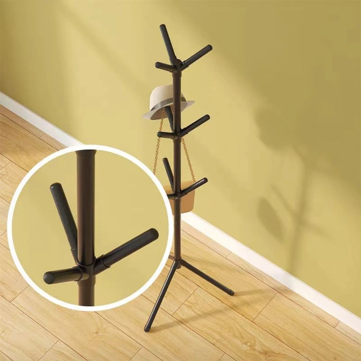 Floor-to-Floor Clothes and Hats Rack Holder - Versatile, Durable, Easy Assembly, 0.719 kg - SuperSaverAU - view 3