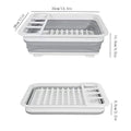 Foldable Kitchen Dish Rack Storage Tray - Space-Saving, Durable Plastic, 0.429 kg - SuperSaverAU - view 1