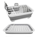 Foldable Kitchen Dish Rack Storage Tray - Space-Saving, Durable Plastic, 0.429 kg - SuperSaverAU - view 3