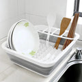 Foldable Kitchen Dish Rack Storage Tray - Space-Saving, Durable Plastic, 0.429 kg - SuperSaverAU - view 6