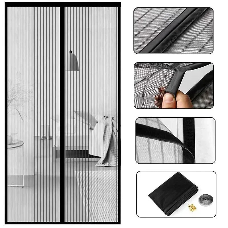 Magnetic Mosquito Net Door Curtain 90x210cm - Hands-Free Entry, Durable, Chemical-Free - SuperSaverAU - view 4