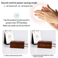 Modern Wooden LED Desk Clock with Qi Charger, Multifunctional Display, Snooze Function - SuperSaverAU - view 2