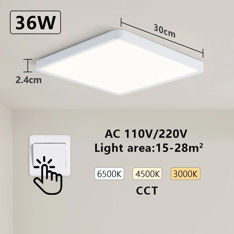Smart LED Ceiling Lamp: App & Voice Control - SuperSaverAU - view 1