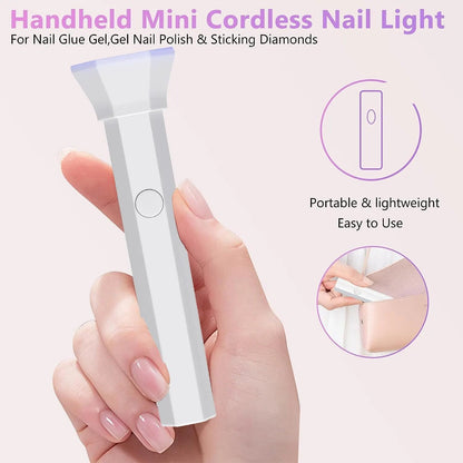 Lightweight UV LED Nail Dryer Lamp - Quick Gel Curing