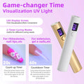 Gold Mini UV LED Nail Dryer Lamp - Compact USB Rechargeable - SuperSaverAU - view 2