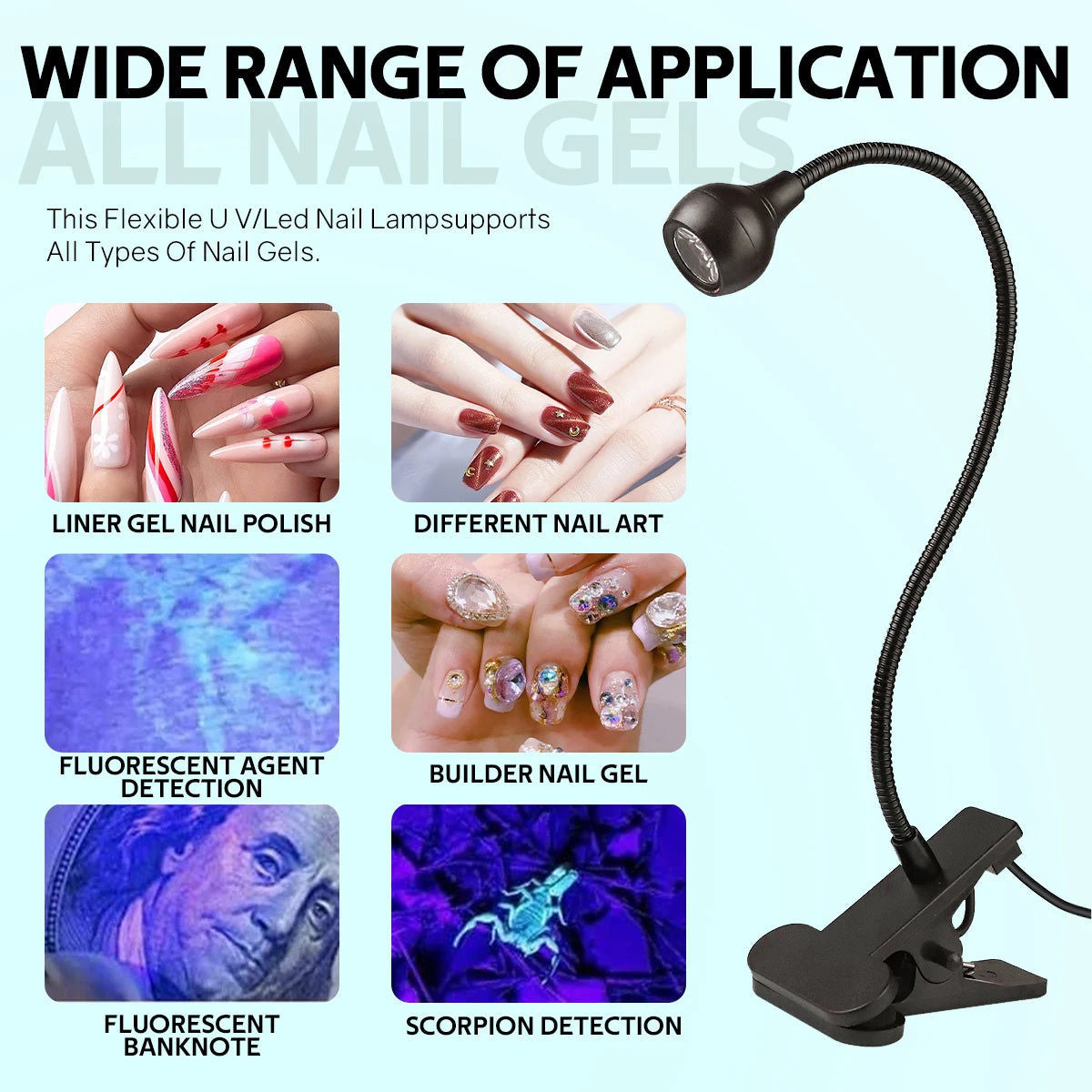 Premium Portable UV LED Nail Lamp for Gel Polish Home Manicure Dryer