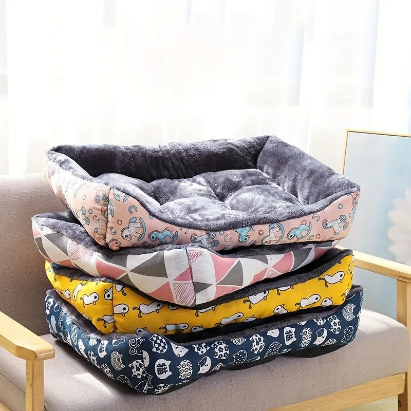 Blue Pet Dog Bed Sofa Mat for Cats & Dogs - M, Breathable, Durable, Easy to Clean - SuperSaverAU - view 4