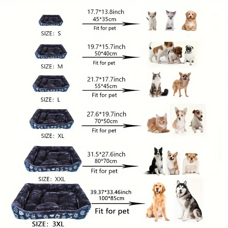 Blue Pet Dog Bed Sofa Mat - Breathable, Health-Conscious, Stylish, Easy Maintenance