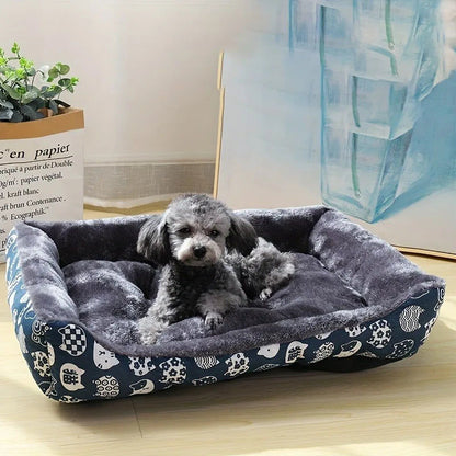 XL Blue Pet Dog Bed Sofa Mat - Breathable, Health-Conscious, Easy Maintenance
