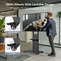 Mobile TV Stand with Wheels for 65" TVs, Heavy Duty - SuperSaverAU - view 5