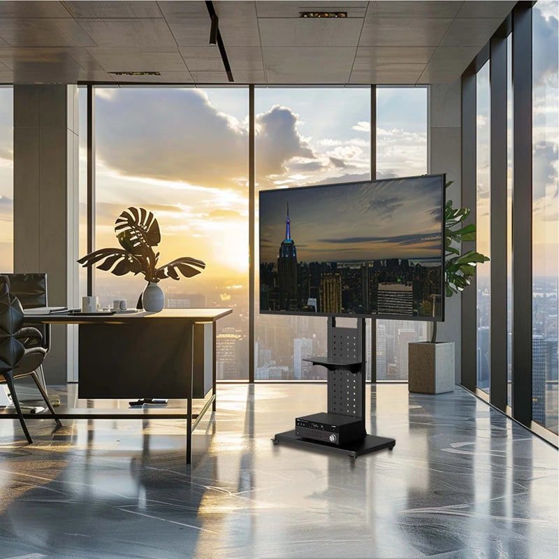 Mobile TV Stand with Wheels for 65" TVs, Heavy Duty - SuperSaverAU - view 6