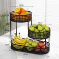 Black Stainless Steel Fruit Basket - Durable, Modern Design, 1.022 kg - SuperSaverAU - view 1